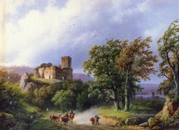  barend - Niederlande 1803 1862 der Burgruine Niederlande Landschaft Barend Cornelis Koekkoek